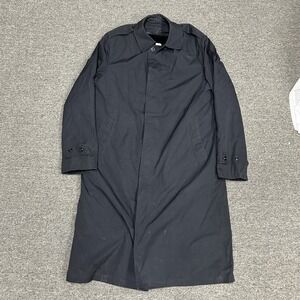 US Military All Weather Trench Coat Mens 40XL Navy Blue Removable Liner 8405-01